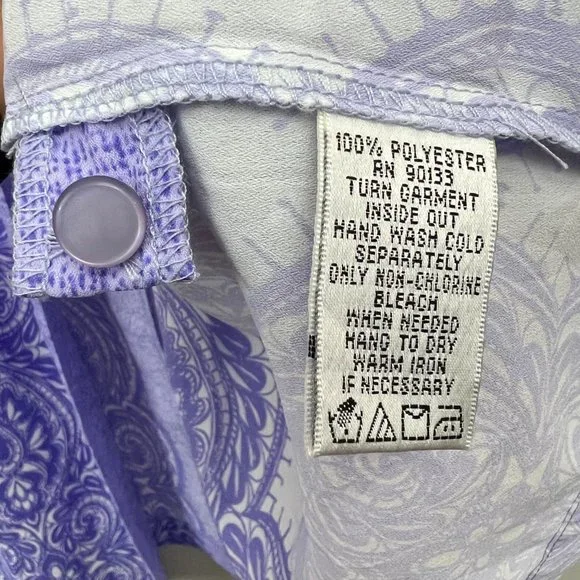 🚨For Tannis🚨 Bob Mackie Wearable Art Purple White Size XL - Picture 3 of 6